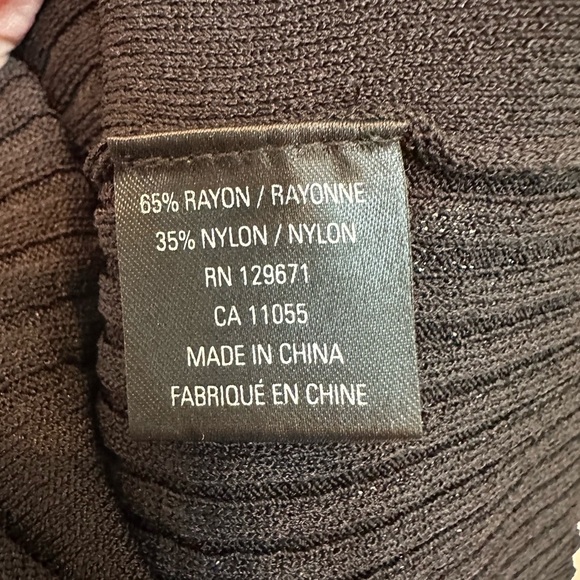 Skull Cashmere Kaydon Ribbed Knit Fitted Full Zipper Goth Punk Midi Dress Size S - Picture 9 of 14